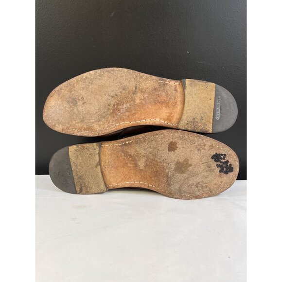 Ernest Hemingway Mens Brown Leather Loafers Size 12M SKU 6393 - Picture 9 of 9